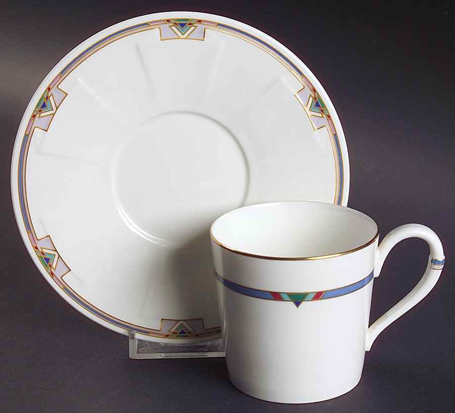 Park Avenue Flat Cup & Saucer Set by Villeroy & Boch-1