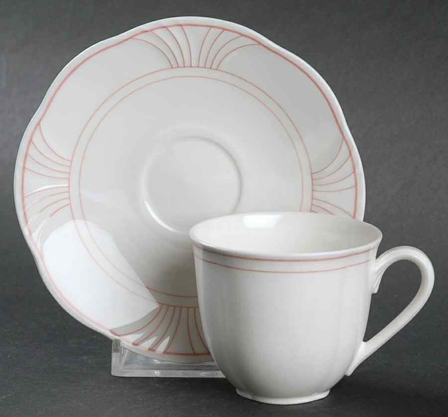 Palatino (Scalloped Edge) Flat Demitasse Cup & Saucer Set by Villeroy & Boch-1