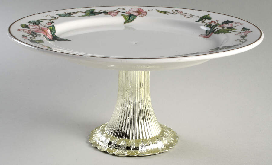 Palermo Cake Stand with 4"-5" Metal Pedestal  Hc by Villeroy & Boch-1