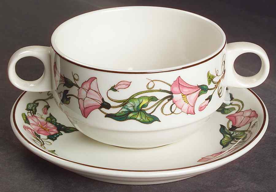 Palermo Flat Cream Soup Bowl & Saucer Set by Villeroy & Boch-1