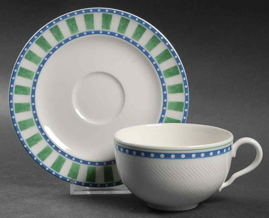 Party Look Flat Cup & Saucer Set by Villeroy & Boch-1