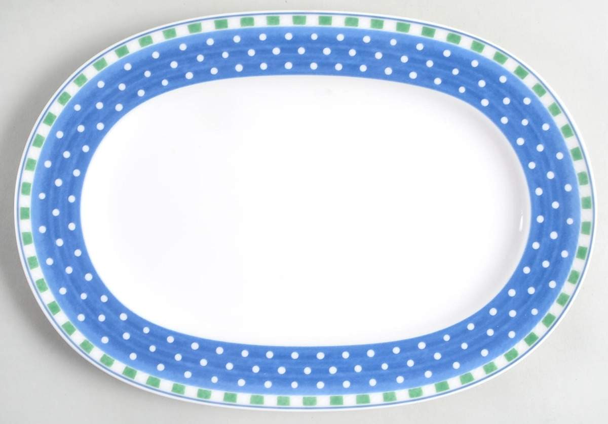Party Look 11" Oval Serving Platter by Villeroy & Boch-1