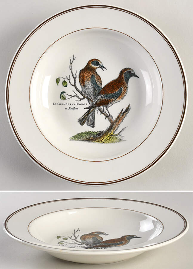 Paradiso (Brown Trim & Band) Rim Soup Bowl by Villeroy & Boch-1