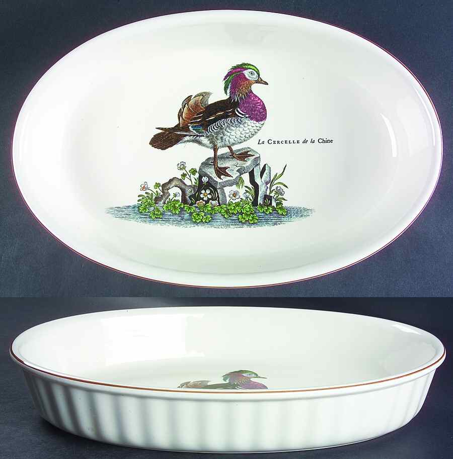 Paradiso (Brown Trim & Band) 14" Oval Baker by Villeroy & Boch-1