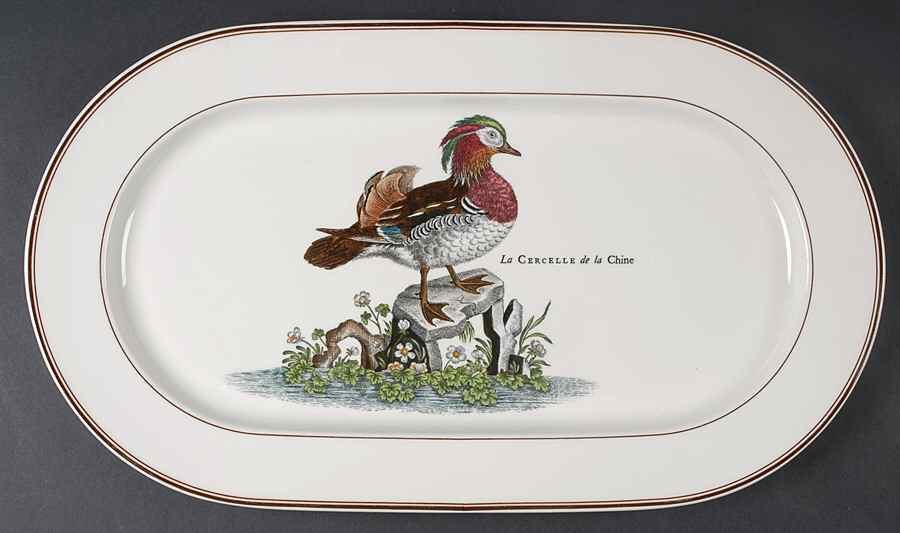 Paradiso (Brown Trim & Band) 17" Oval Serving Platter by Villeroy & Boch-1