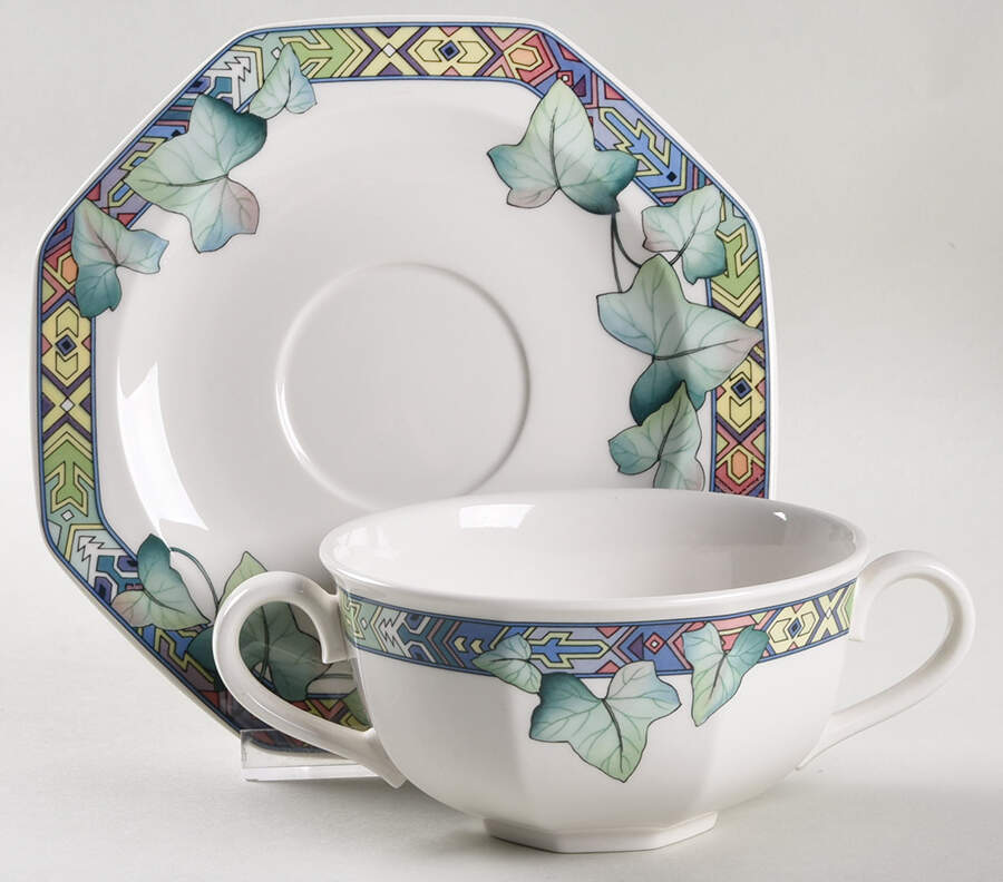 Pasadena Flat Bouillon Cup & Saucer by Villeroy & Boch-1