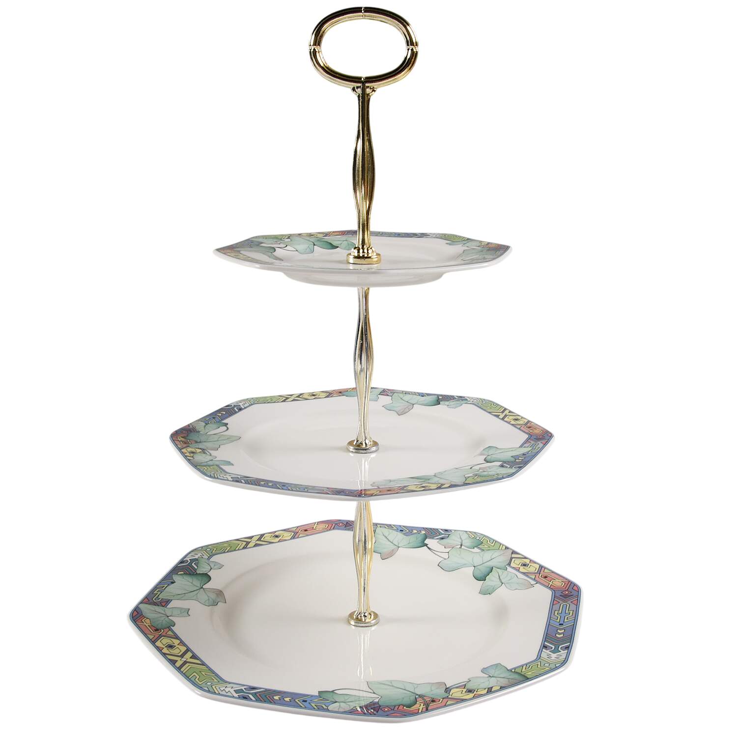 Pasadena 13 7/8"-14 1/4" 3-Tiered Serving Tray(DP,SP,BB) HC by Villeroy & Boch-1