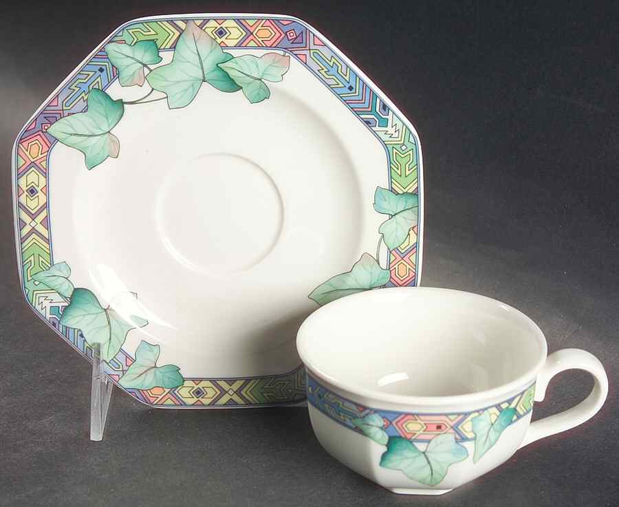 Pasadena Flat Cup & Saucer Set by Villeroy & Boch-1