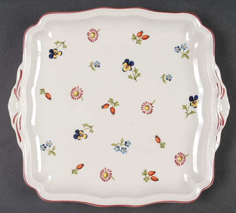 Petite Fleur Square Handled Cake Plate by Villeroy & Boch-1