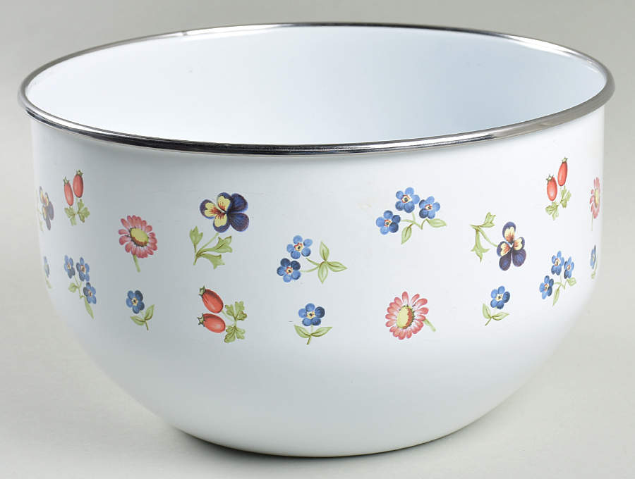 Petite Fleur 7" Metal Mixing Bowl by Villeroy & Boch-1