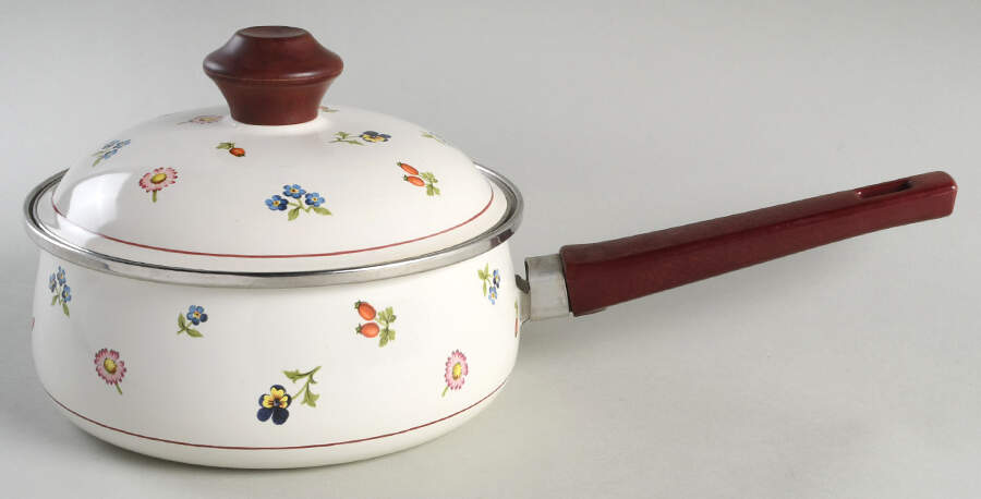 Petite Fleur 2 Quart Metal Covered Saucepan by Villeroy & Boch-1