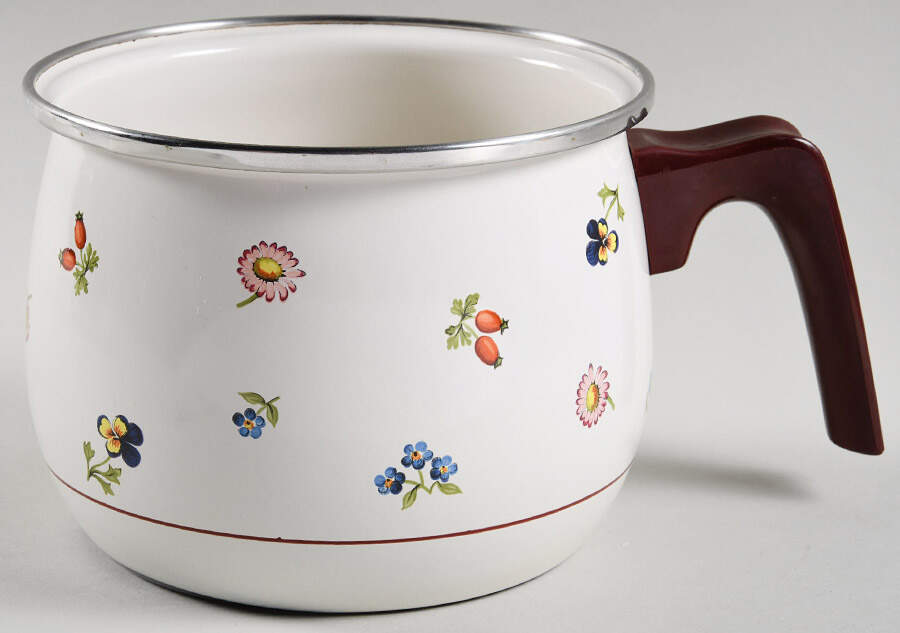 Petite Fleur Open Metal Milk Boiler by Villeroy & Boch-1
