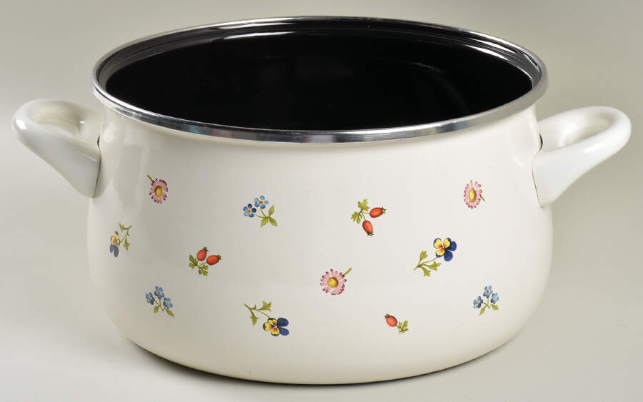 Petite Fleur 6 Quart Metal Stew Pot No Lid by Villeroy & Boch-1