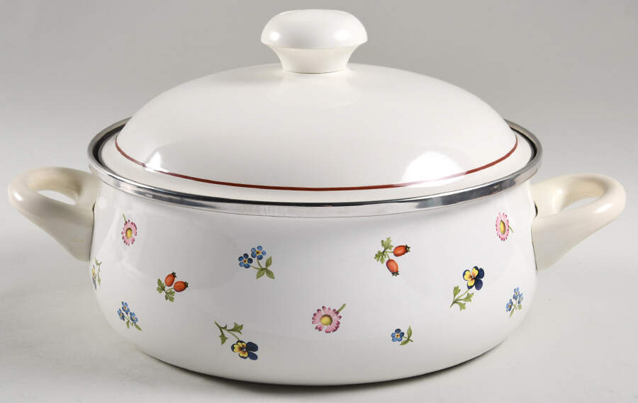 Petite Fleur 5 Quart Metal Stew Pot by Villeroy & Boch-1