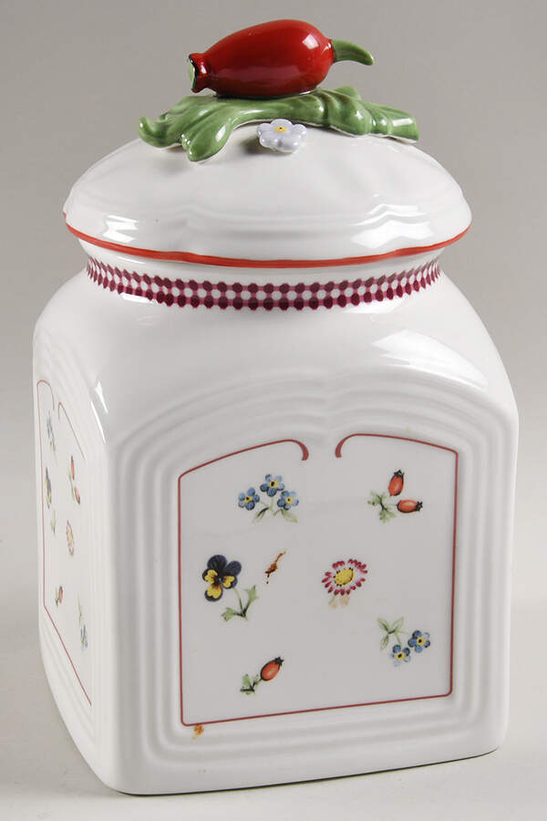 Petite Fleur Small Canister & Lid by Villeroy & Boch-1