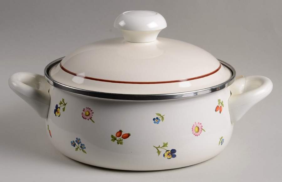 Petite Fleur 2.5 Quart Metal Stew Pot by Villeroy & Boch-1