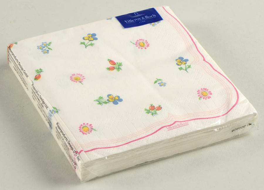 Petite Fleur Package of Paper Cocktail Napkins by Villeroy & Boch-1