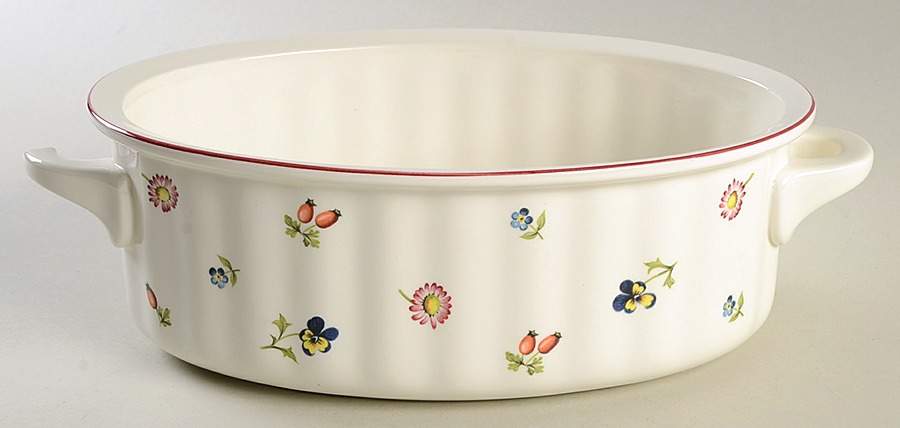 Petite Fleur 2 Quart Oval Covered Casserole No Lid by Villeroy & Boch-1