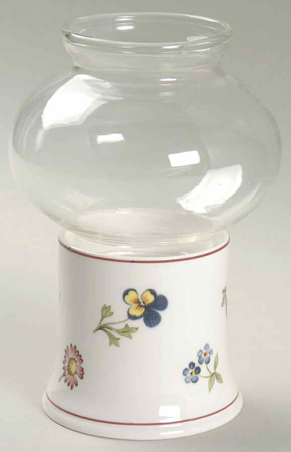 Petite Fleur Mini Hurricane Lamp & Globe by Villeroy & Boch-1