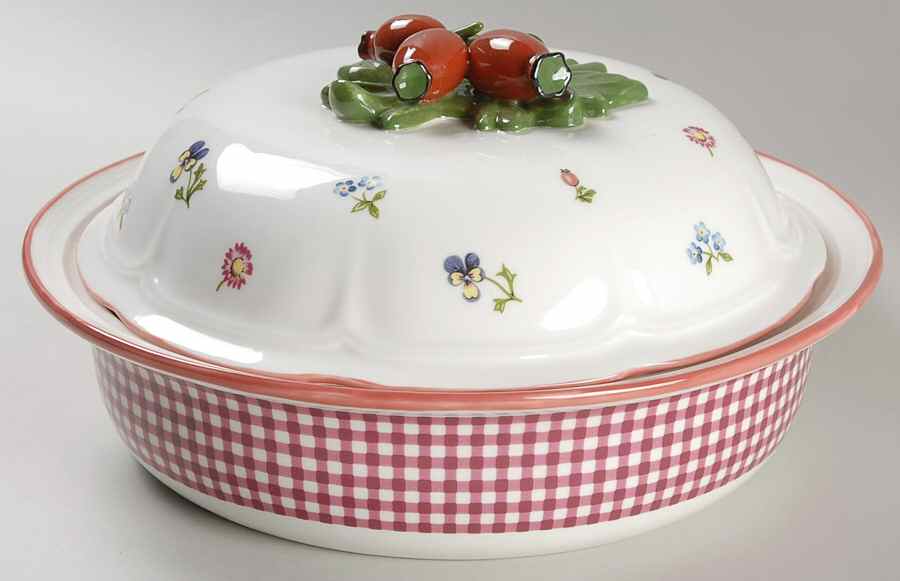 Petite Fleur 11" Flat Covered Bowl by Villeroy & Boch-1