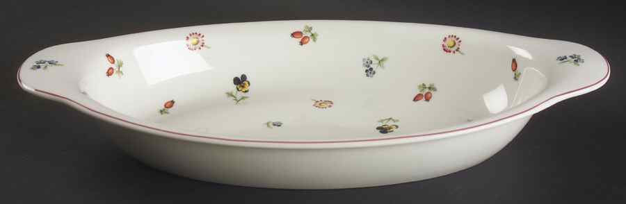 Petite Fleur 15" Oval Baker by Villeroy & Boch-1