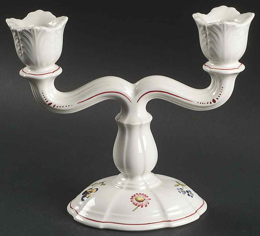 Petite Fleur Double Light Candlestick by Villeroy & Boch-1