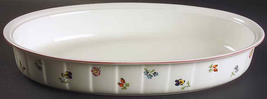 Petite Fleur 15" Oval Baker by Villeroy & Boch-1