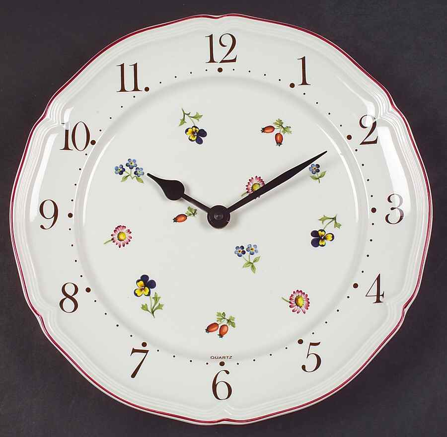 Petite Fleur Clock Plate by Villeroy & Boch-1