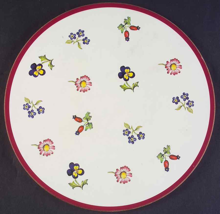 Petite Fleur Round Cork Back Trivet by Villeroy & Boch-1