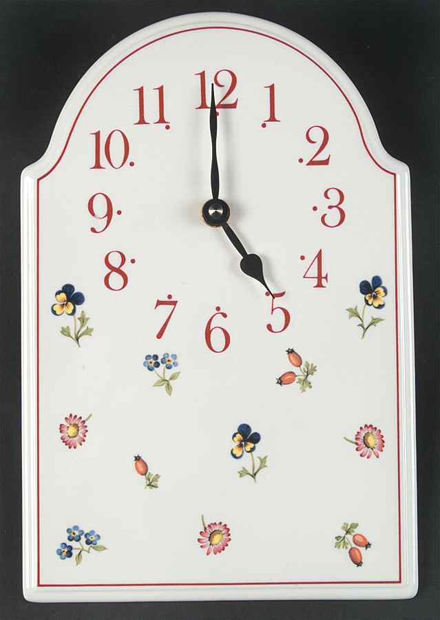 Petite Fleur Hanging Wall Clock by Villeroy & Boch-1
