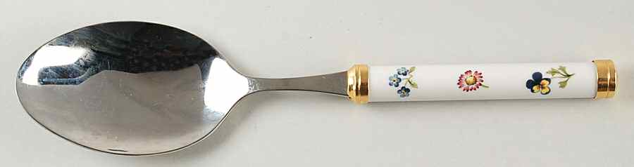 Petite Fleur Salad Serving Spoon with Stainless Bowl by Villeroy & Boch-1