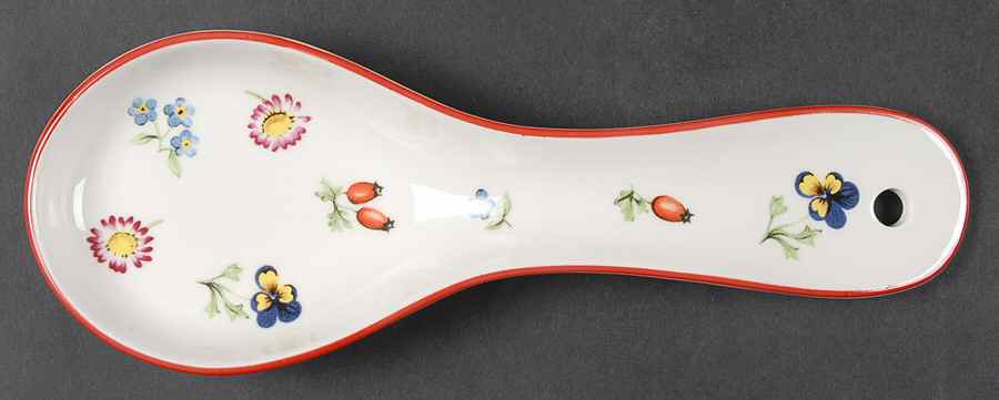 Petite Fleur Spoon Rest/Holder (Holds 1 Spoon) by Villeroy & Boch-1