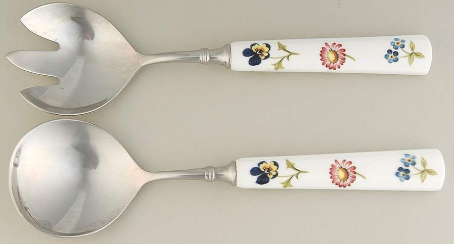 Petite Fleur (2 Piece) Salad Set with Stainless Bowl by Villeroy & Boch-1