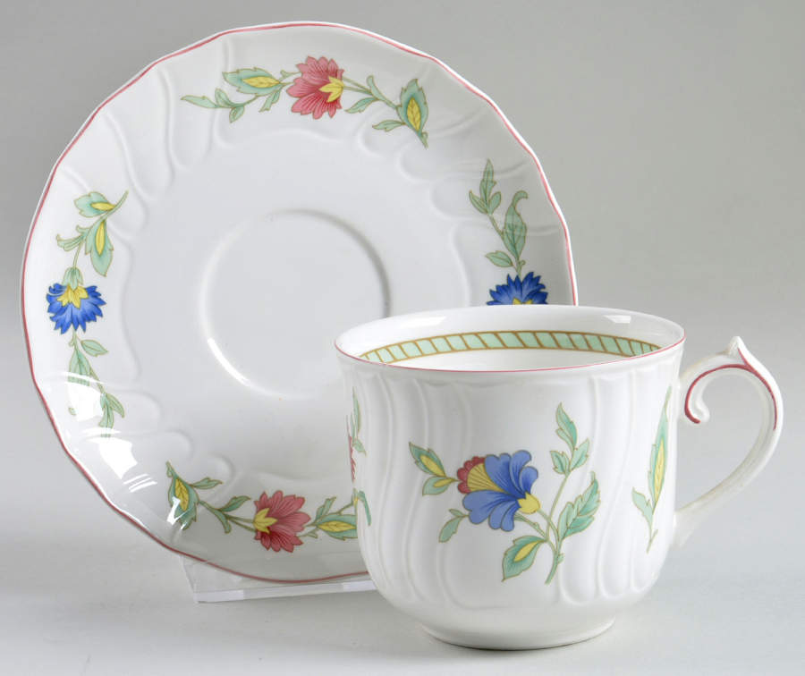 Persia (Scalloped) Flat Cup & Saucer Set by Villeroy & Boch-1
