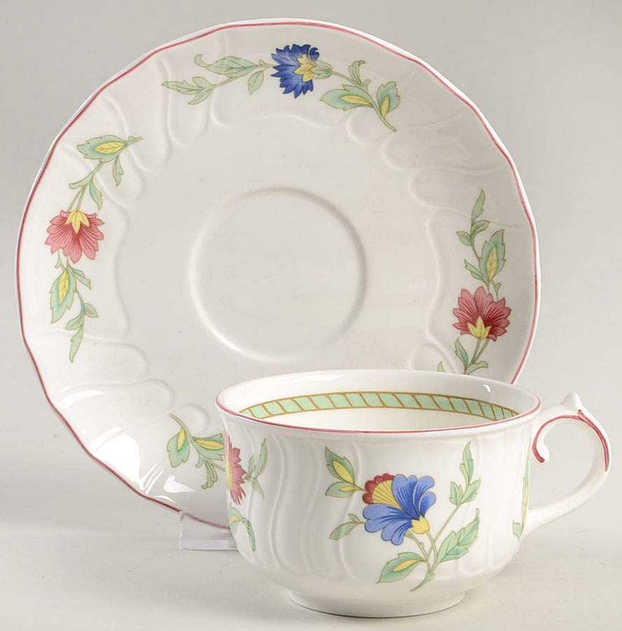Persia (Scalloped) Flat Cup & Saucer Set by Villeroy & Boch-1
