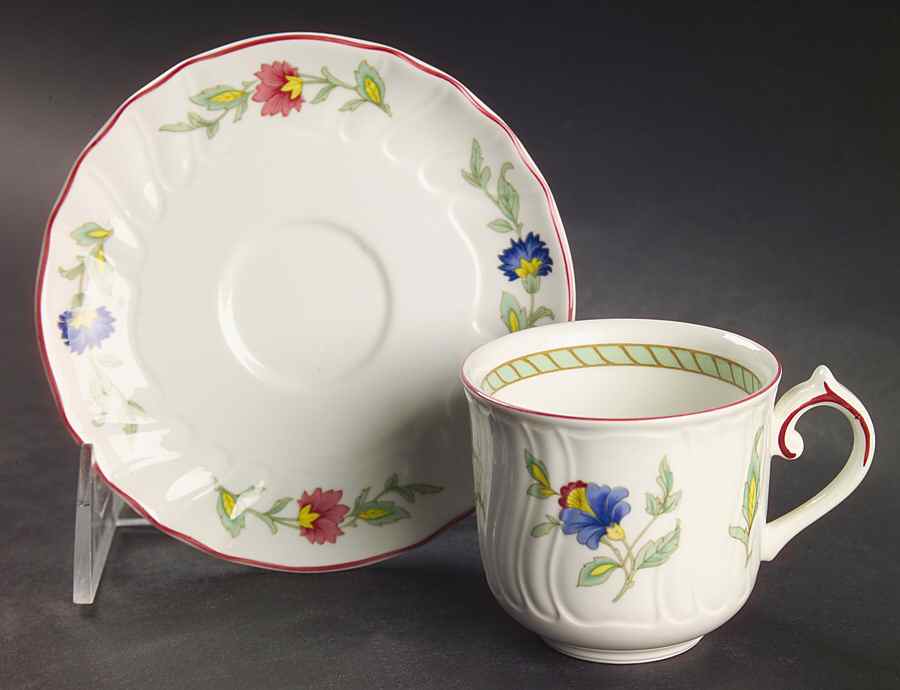 Persia (Scalloped) Flat Demitasse Cup & Saucer Set by Villeroy & Boch-1