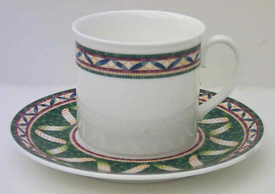 Pergamon Flat Cup & Saucer Set by Villeroy & Boch-1