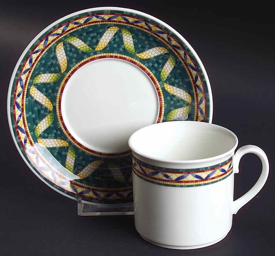 Pergamon Flat Cup & Saucer Set by Villeroy & Boch-1