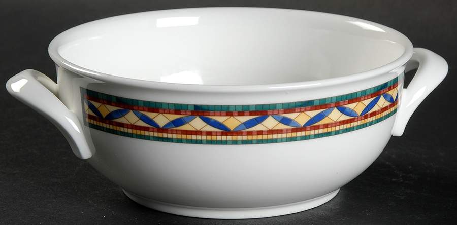 Pergamon Flat Cream Soup Bowl by Villeroy & Boch-1