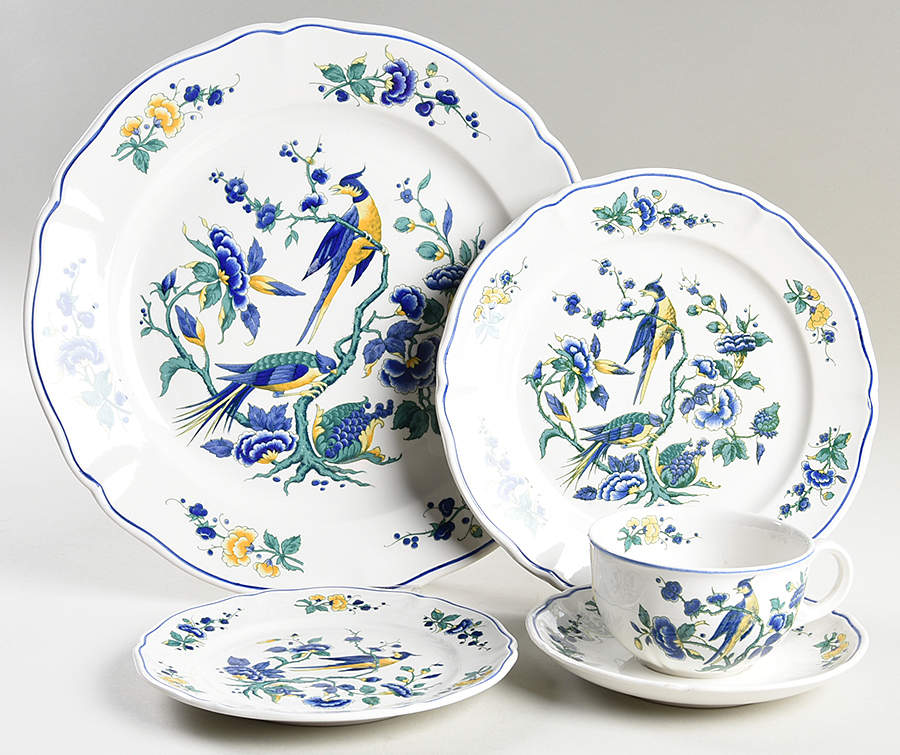 Phoenix Blau (No Paneled Rim) 5 Piece Place Setting by Villeroy & Boch-1