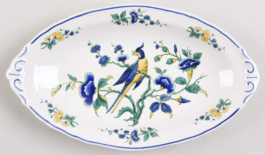 Phoenix Blau (No Paneled Rim) Pickle Dish by Villeroy & Boch-1