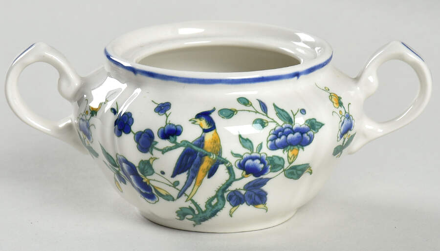 Phoenix Blau (No Paneled Rim) Mini Sugar Bowl No Lid by Villeroy & Boch-1
