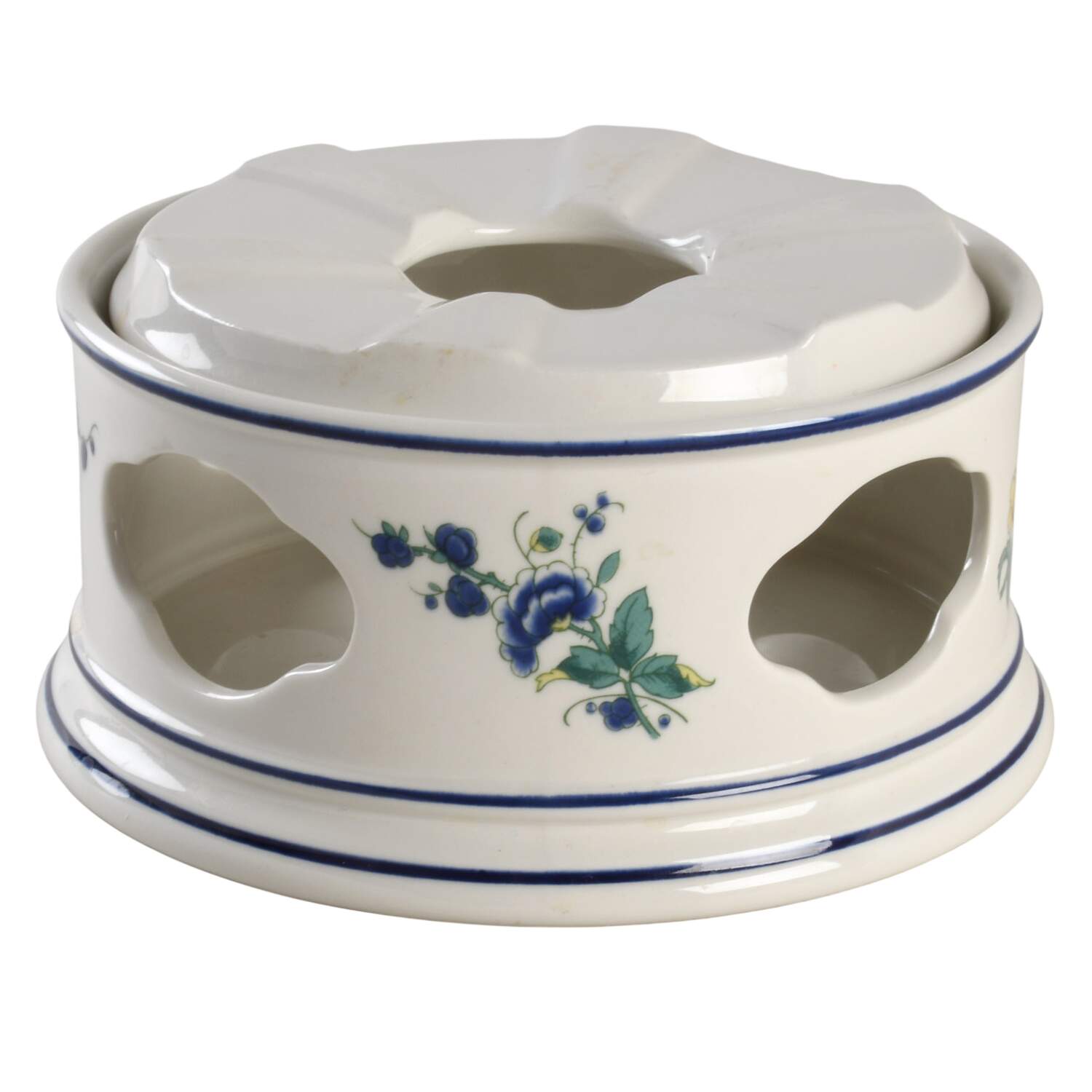 Phoenix Blau (No Paneled Rim) (2 Pc) Warmer Stand by Villeroy & Boch-1
