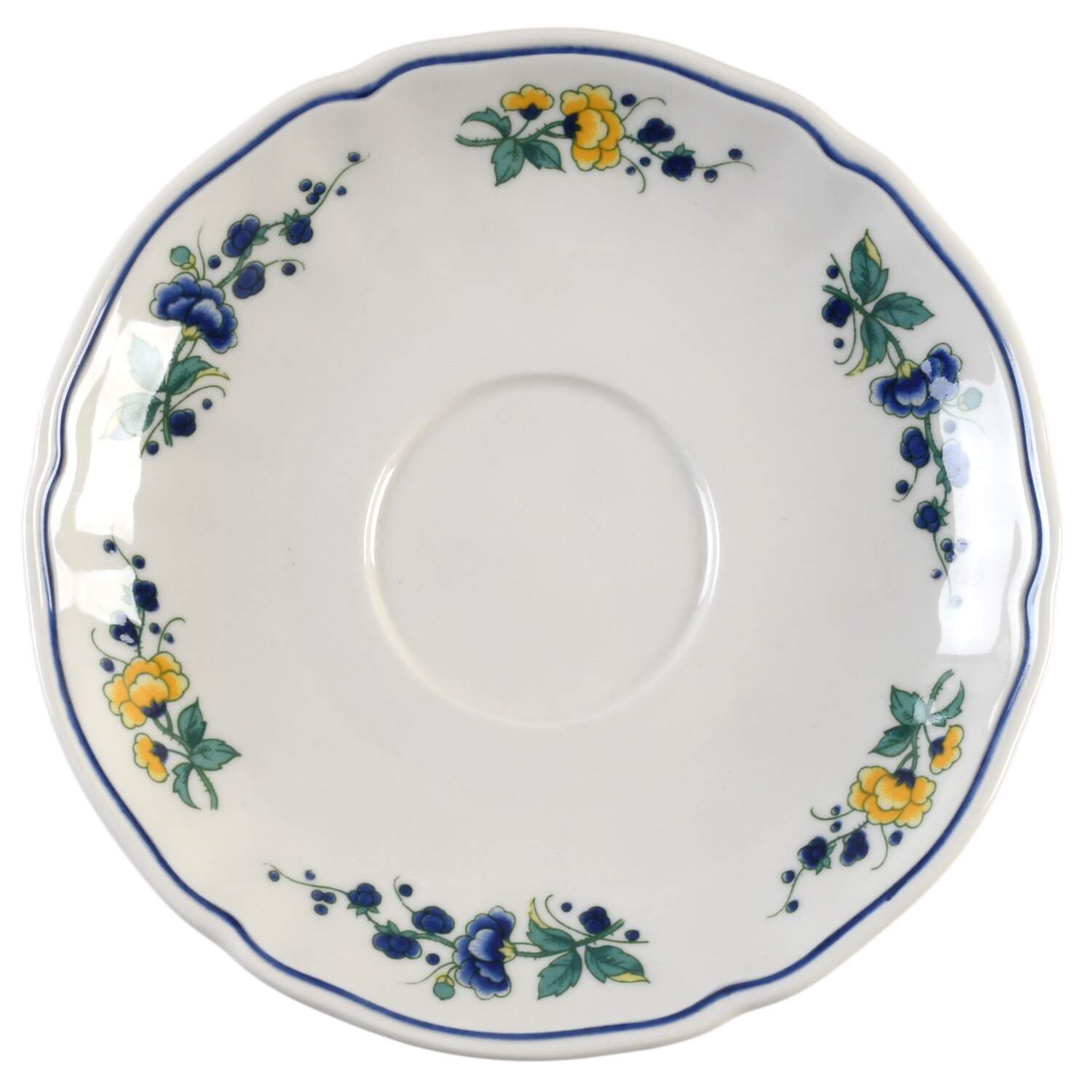 Phoenix Blau (No Paneled Rim) Saucer for Flat Cup by Villeroy & Boch-1