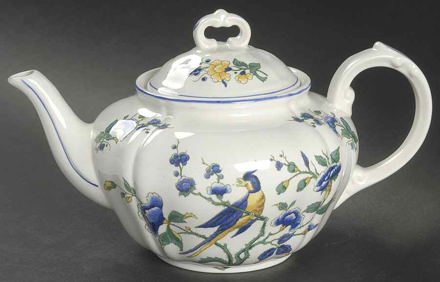Phoenix Blau (No Paneled Rim) Mini Teapot & Lid by Villeroy & Boch-1