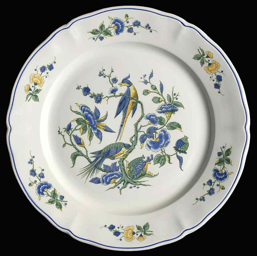 Phoenix Blau (No Paneled Rim) 12" Chop Plate (Round Platter) by Villeroy & Boch-1
