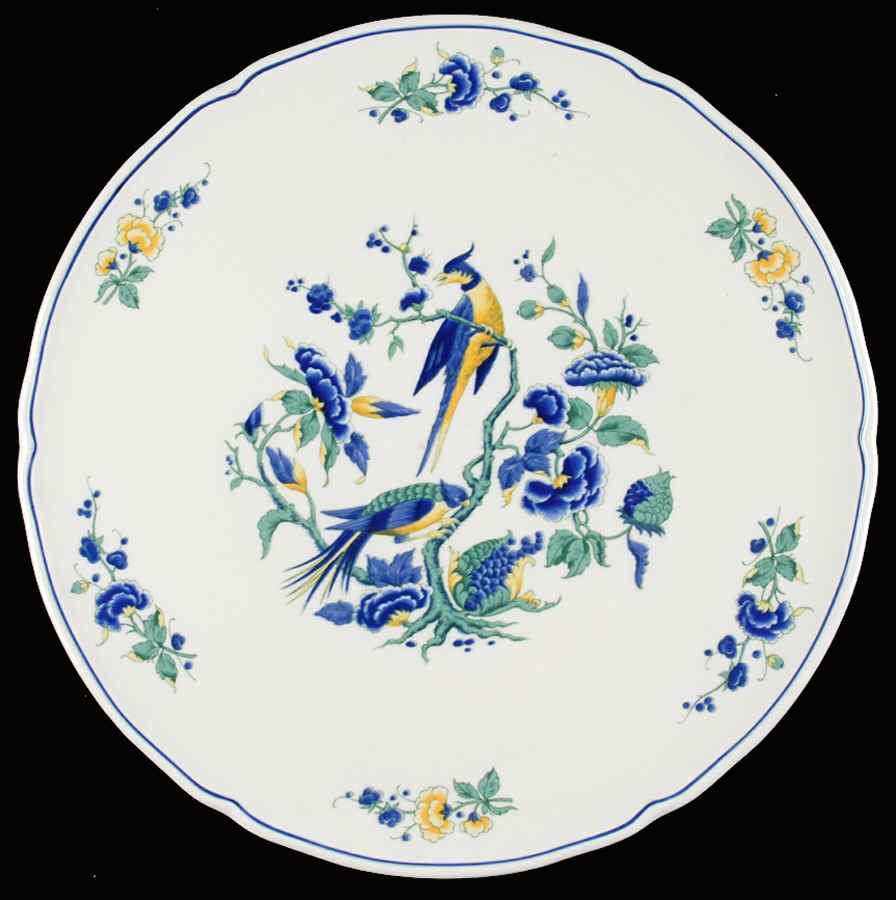 Phoenix Blau (No Paneled Rim) Cake Plate by Villeroy & Boch-1