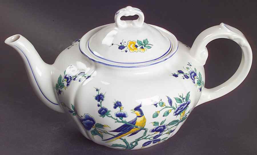 Phoenix Blau (No Paneled Rim) Teapot & Lid by Villeroy & Boch-1