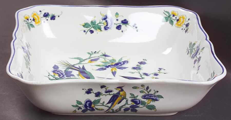 Phoenix Blau (No Paneled Rim) 10" Square Vegetable Bowl by Villeroy & Boch-1