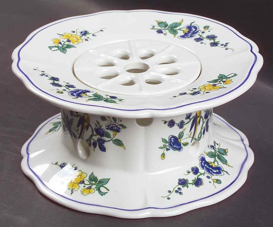 Phoenix Blau (No Paneled Rim) 2 Piece Warmer Stand by Villeroy & Boch-1